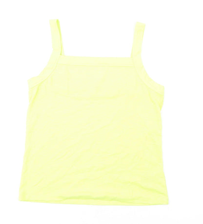 Womens UK Size L Gap Yellow Basic Tank