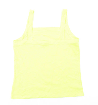 Womens UK Size L Gap Yellow Basic Tank