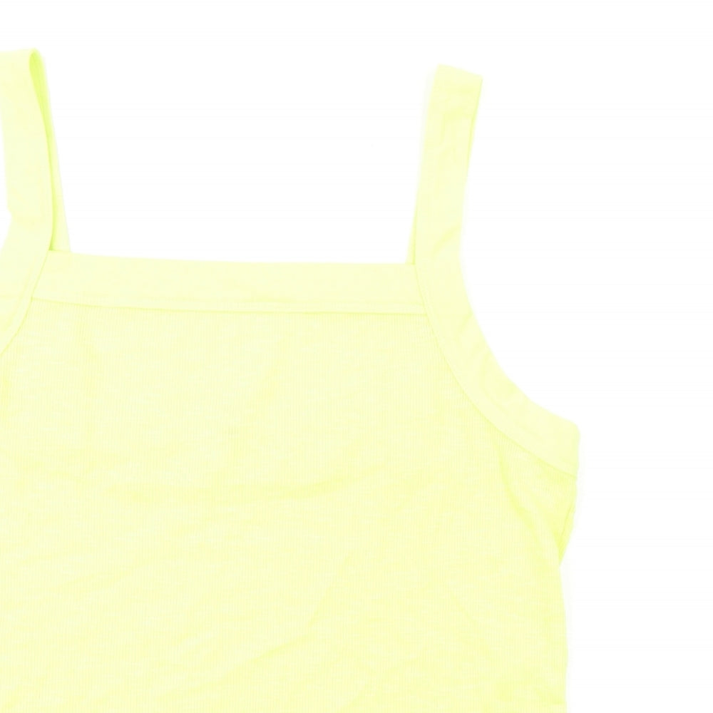 Womens UK Size L Gap Yellow Basic Tank