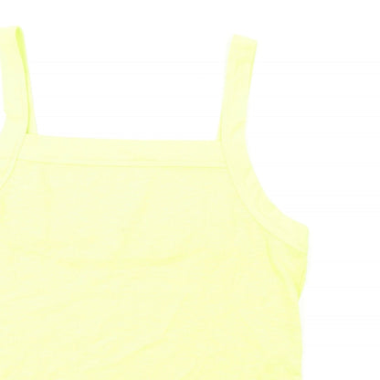 Womens UK Size L Gap Yellow Basic Tank