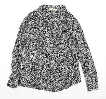 Womens UK Size 12 Oasis Black Basic Blouse