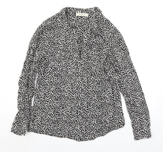 Womens UK Size 12 Oasis Black Basic Blouse