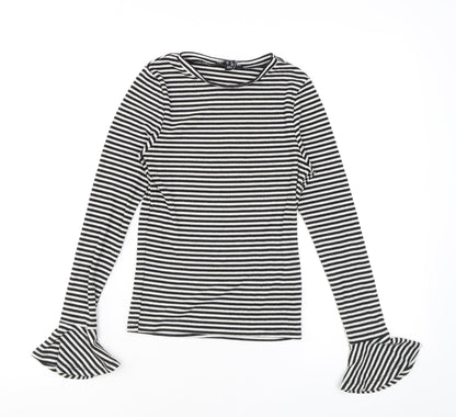 Womens UK Size 6 New Look Black Basic T-Shirt