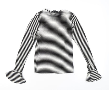 Womens UK Size 6 New Look Black Basic T-Shirt