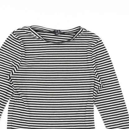 Womens UK Size 6 New Look Black Basic T-Shirt