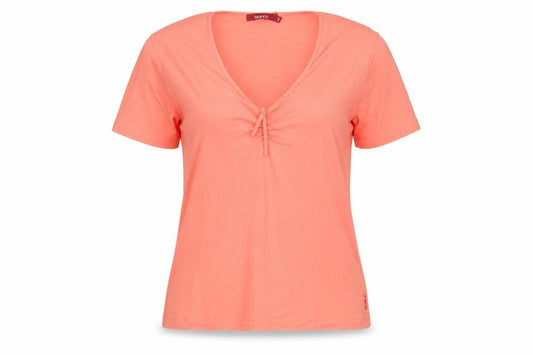 Womens UK Size 14 Bianca Orange Basic T-Shirt