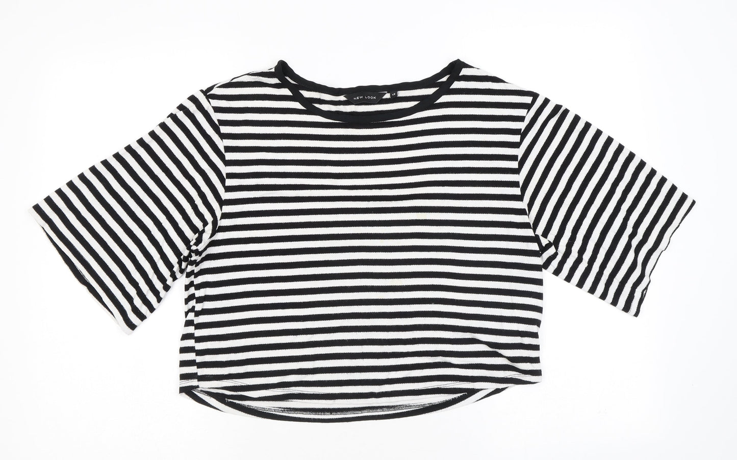 Womens UK Size 12 New Look Black Basic T-Shirt