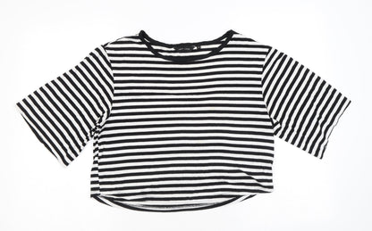 Womens UK Size 12 New Look Black Basic T-Shirt