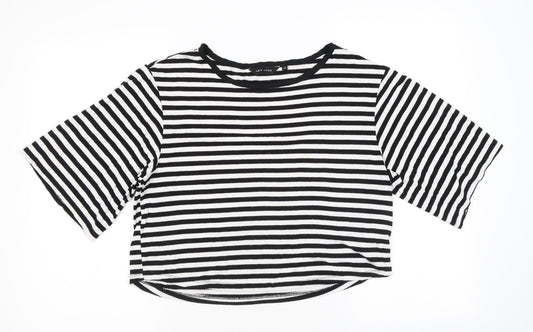 Womens UK Size 12 New Look Black Basic T-Shirt