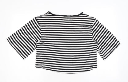 Womens UK Size 12 New Look Black Basic T-Shirt