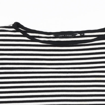 Womens UK Size 12 New Look Black Basic T-Shirt