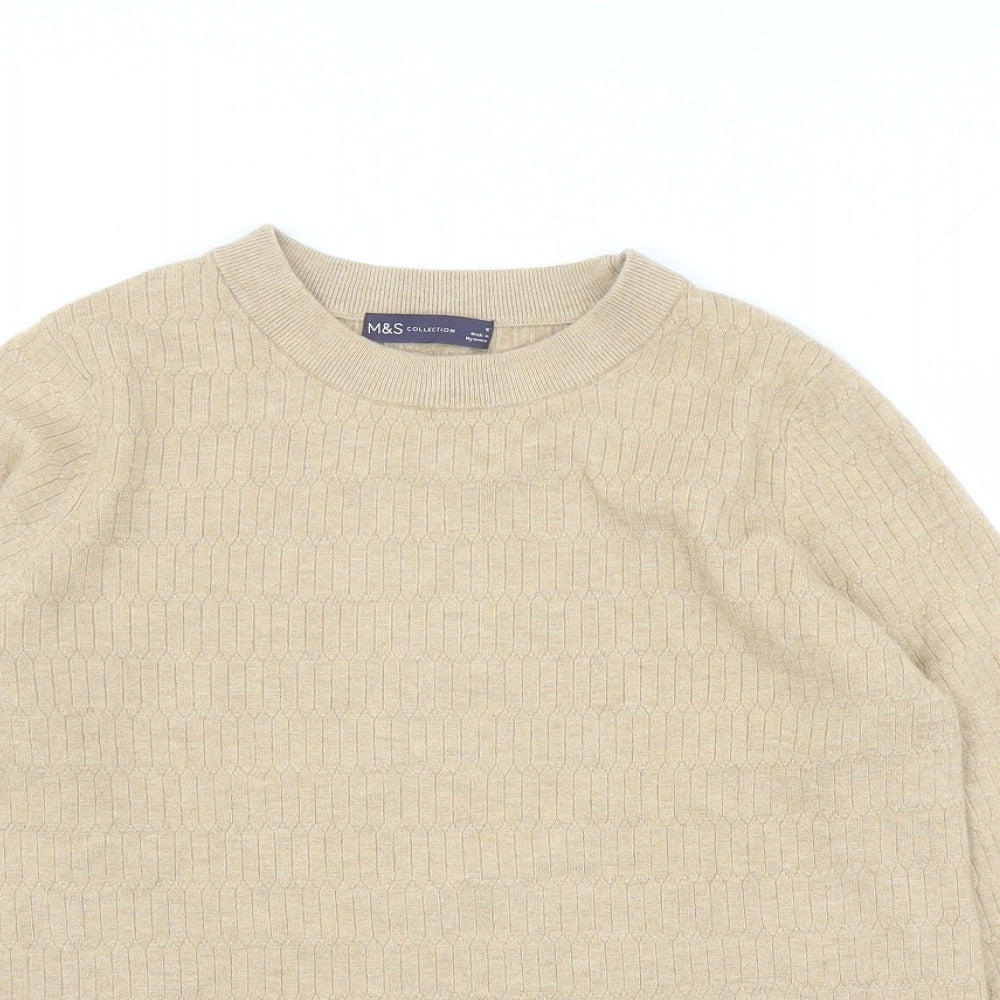 Womens UK Size 16 Marks and Spencer Brown Pullover Jumper