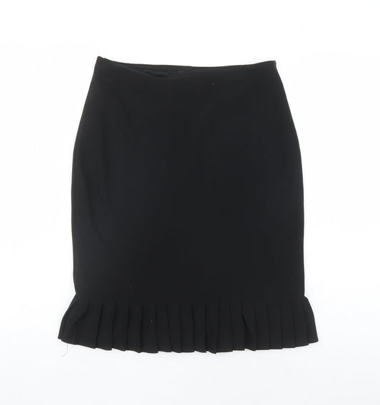 Ego Womens Black Polyester Trumpet Skirt Size 12 - Elastic Waist