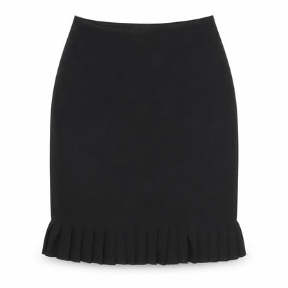 Ego Womens Black Polyester Trumpet Skirt Size 12 - Elastic Waist