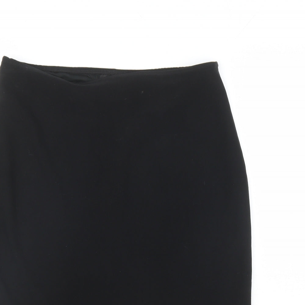 Ego Womens Black Polyester Trumpet Skirt Size 12 - Elastic Waist
