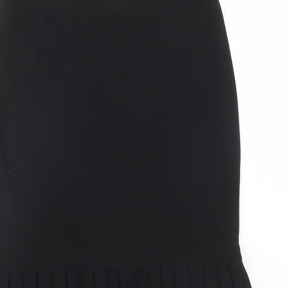 Ego Womens Black Polyester Trumpet Skirt Size 12 - Elastic Waist