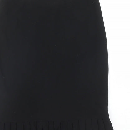 Ego Womens Black Polyester Trumpet Skirt Size 12 - Elastic Waist