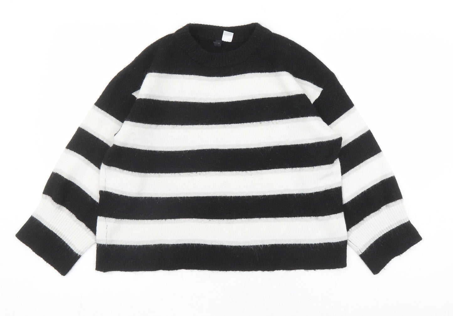 Womens UK Size S Divided by H&M Black Pullover Jumper