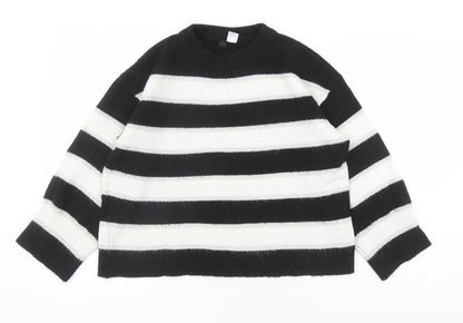 Womens UK Size S Divided by H&M Black Pullover Jumper