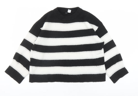 Womens UK Size S Divided by H&M Black Pullover Jumper
