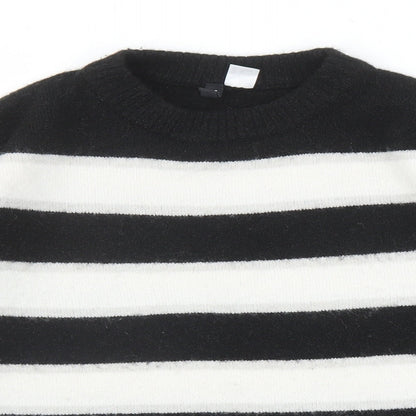 Womens UK Size S Divided by H&M Black Pullover Jumper