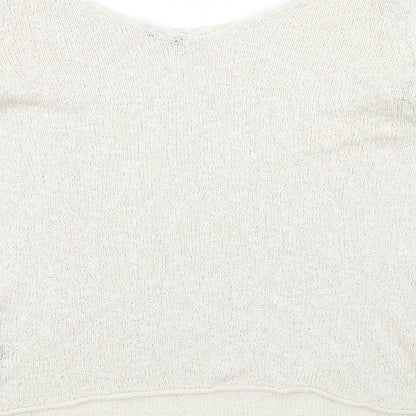 Womens UK Size S Zara Beige Pullover Jumper