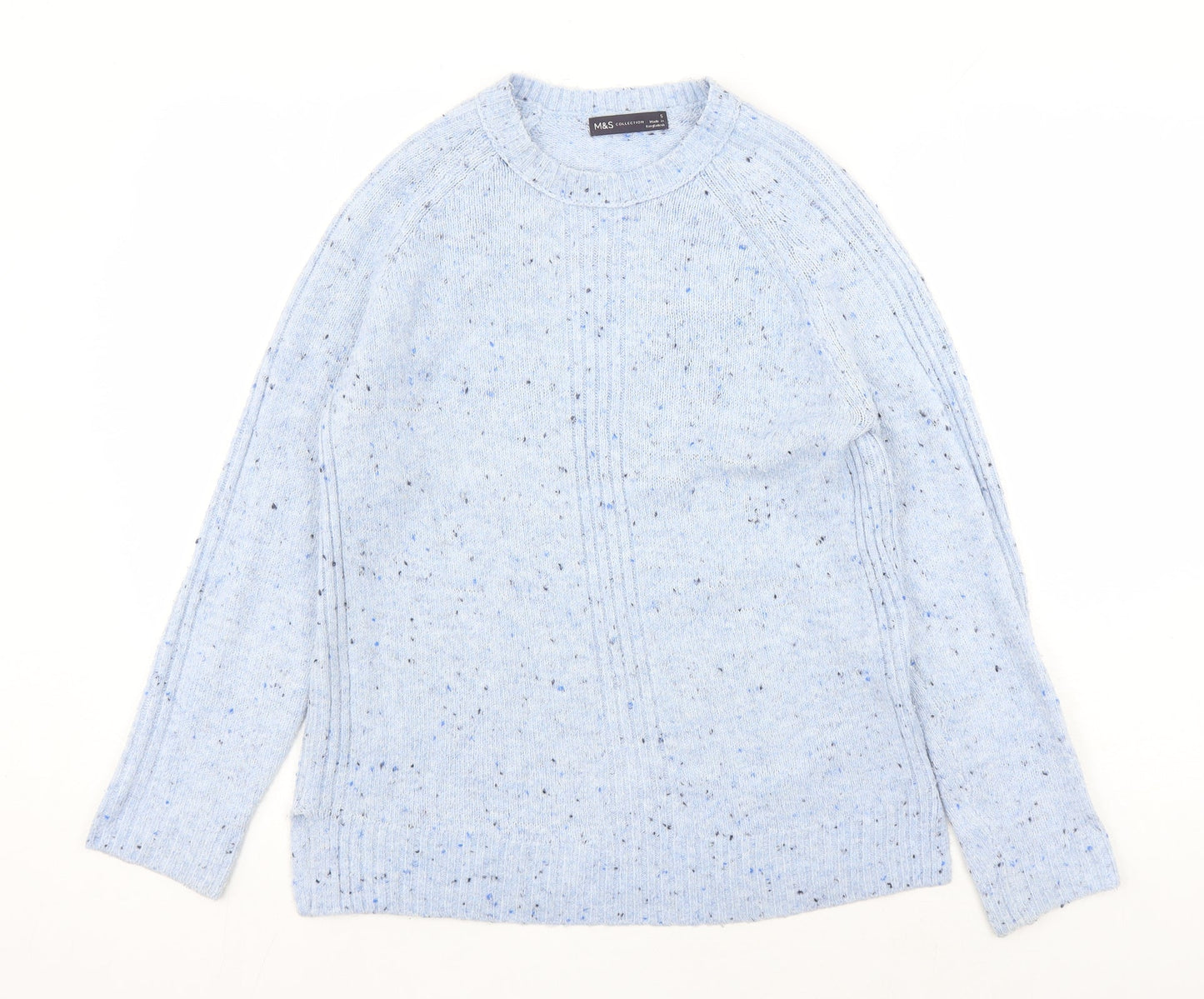 Womens UK Size S Marks and Spencer Blue Pullover Jumper