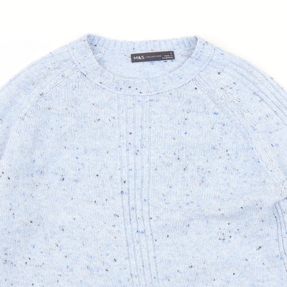 Womens UK Size S Marks and Spencer Blue Pullover Jumper