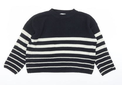 Womens UK Size S Zara Blue Pullover Jumper