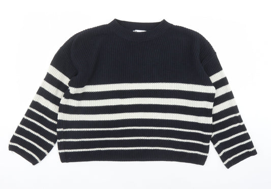 Womens UK Size S Zara Blue Pullover Jumper