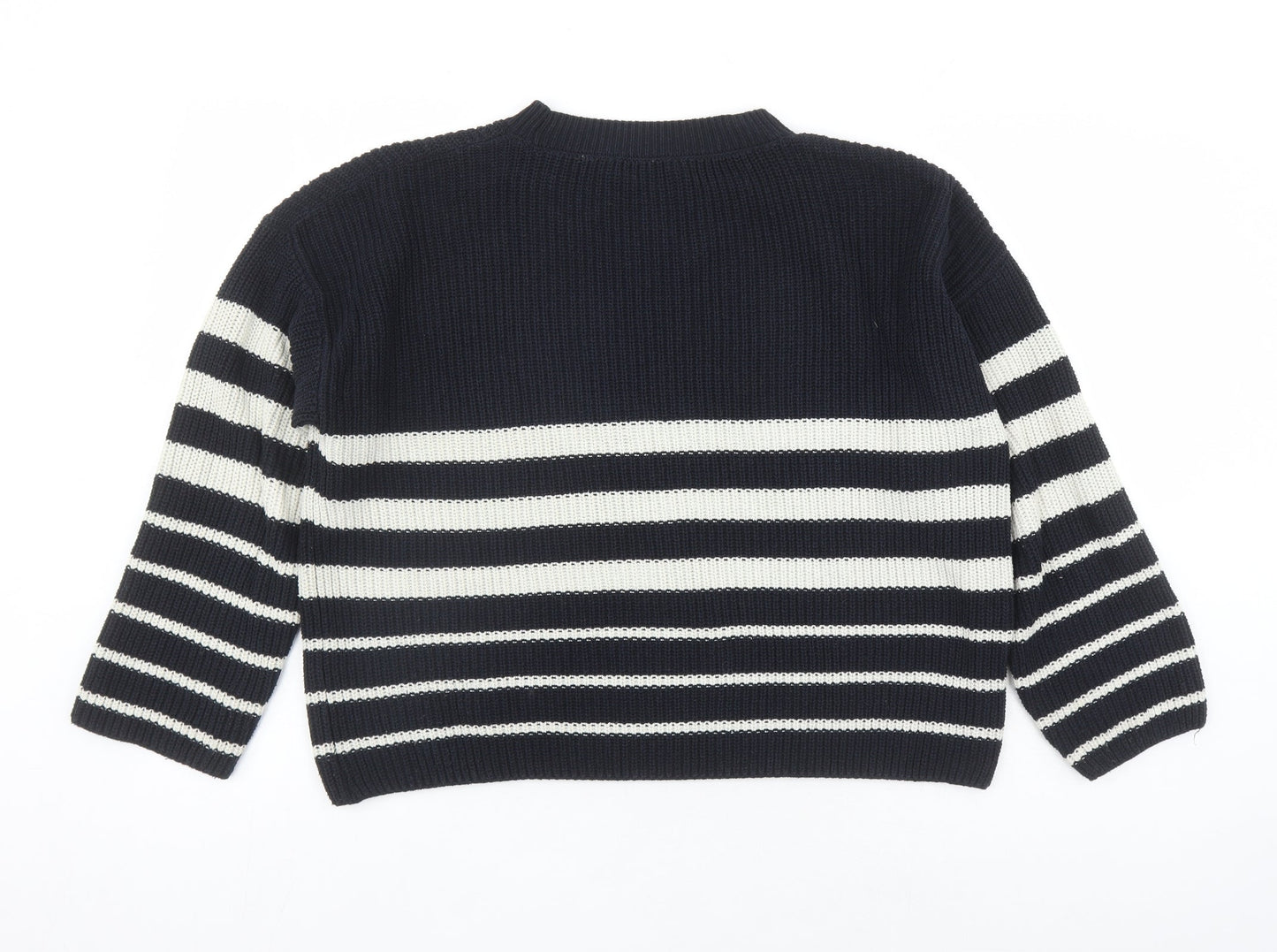 Womens UK Size S Zara Blue Pullover Jumper