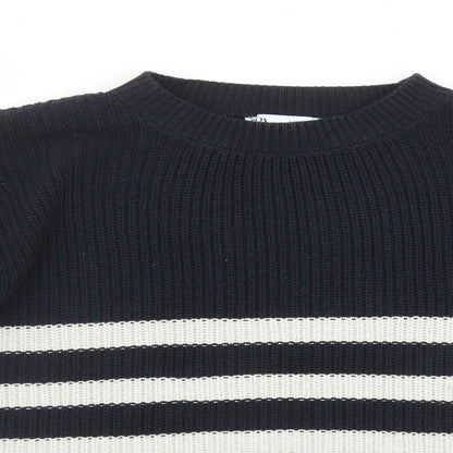 Womens UK Size S Zara Blue Pullover Jumper