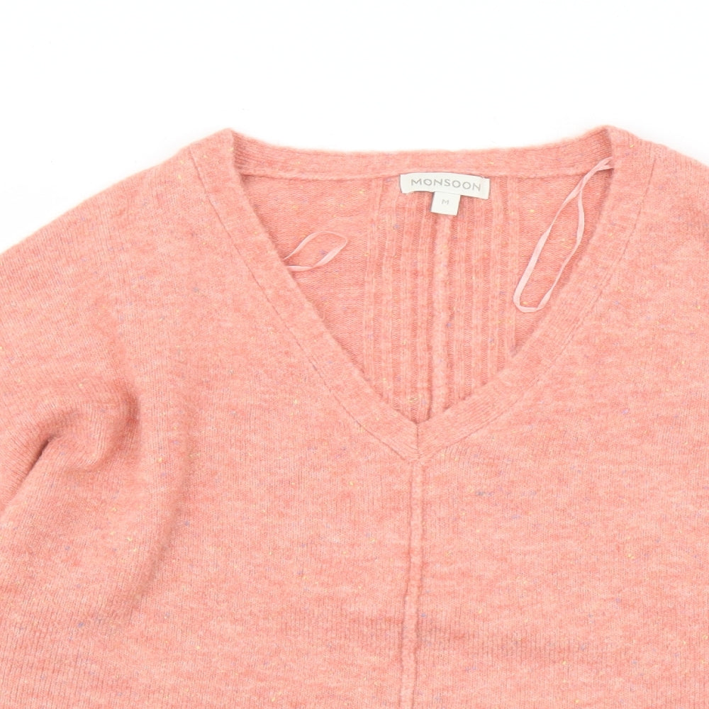 Womens UK Size M Monsoon Pink Pullover Jumper