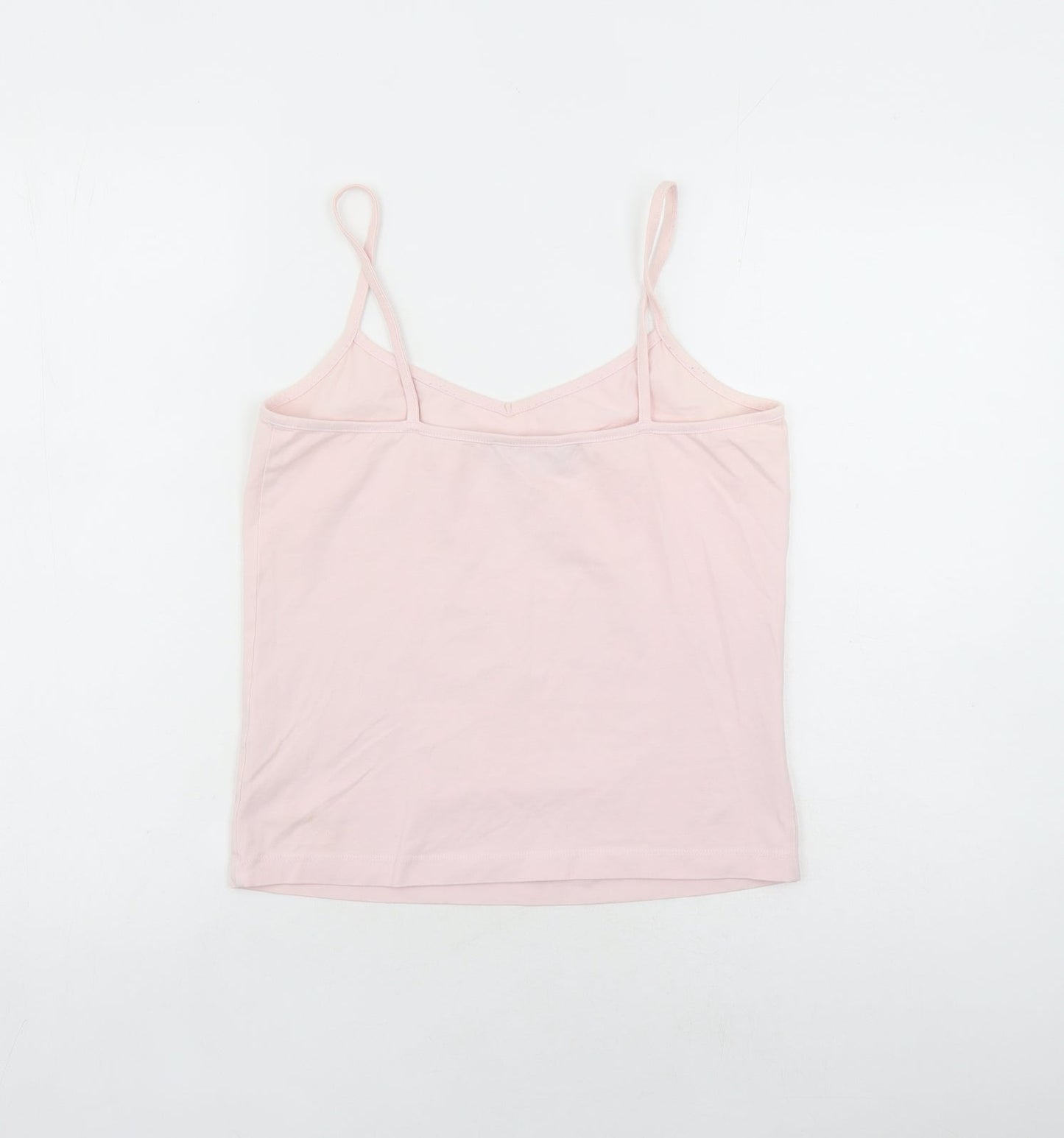 Great Plains Womens Pink Cotton Camisole Tank Size L V-Neck