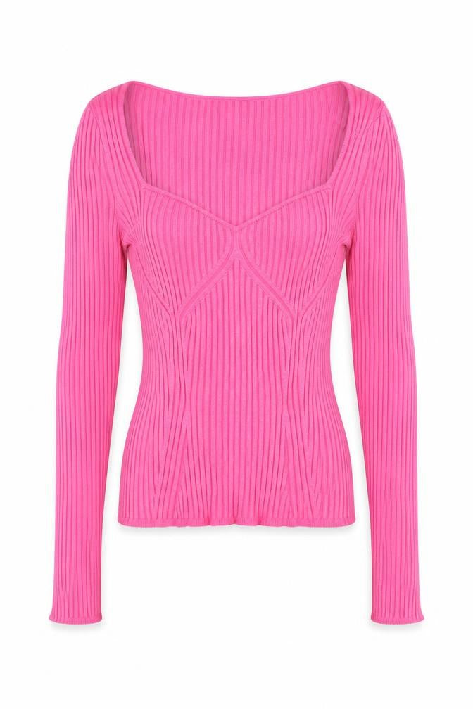 Womens UK Size M H&M Pink Pullover Jumper