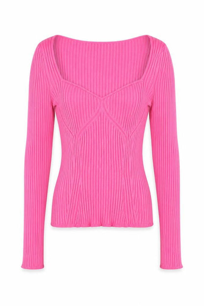 Womens UK Size M H&M Pink Pullover Jumper