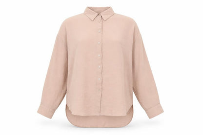Womens UK Size 8 New Look Pink Basic Button-Up