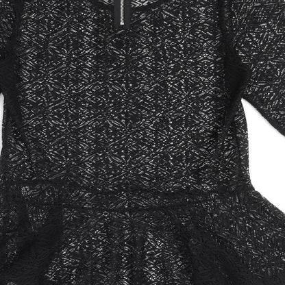 Womens UK Size 12 NEXT Black Basic Blouse