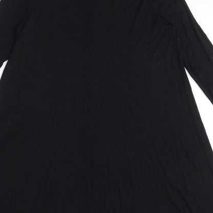 Very Womens Black Viscose A-Line Size 14 Roll Neck Pullover
