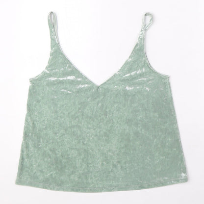 Womens UK Size S H&M Green Camisole Blouse
