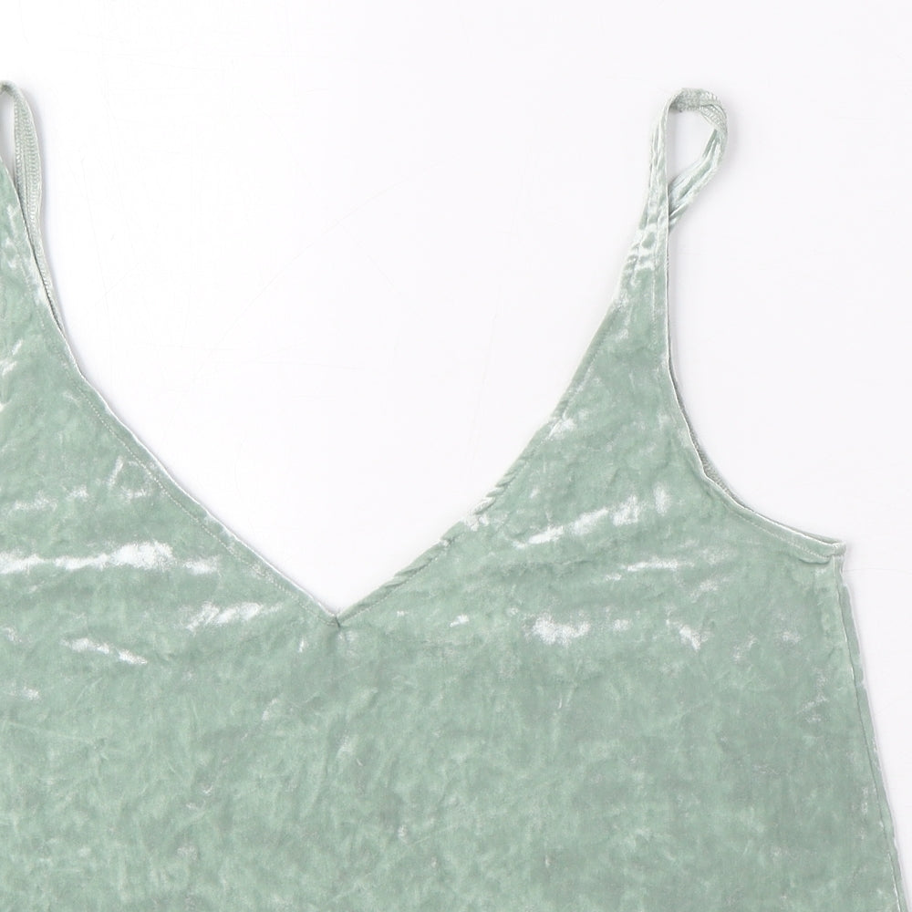 Womens UK Size S H&M Green Camisole Blouse