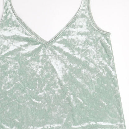 Womens UK Size S H&M Green Camisole Blouse