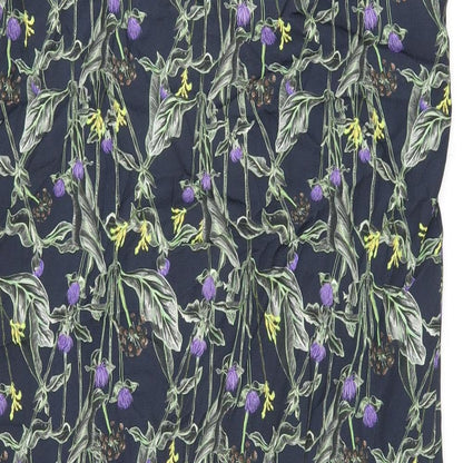 Womens UK Size 10 Topshop Blue Kimono Blouse
