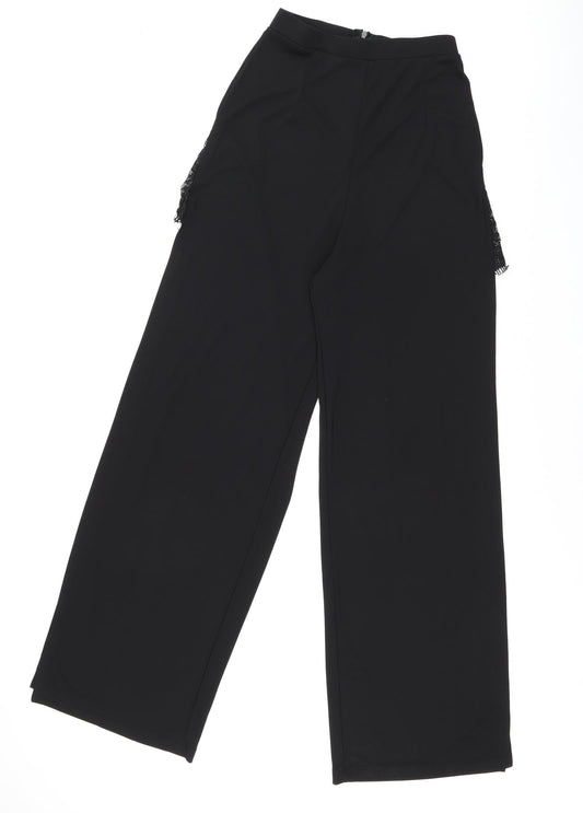 Womens UK Size 8 ASOS Regular Fit  Black Trousers