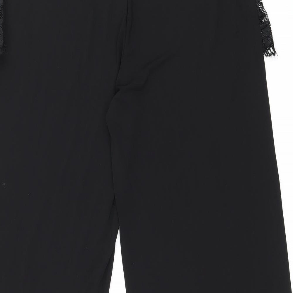 Womens UK Size 8 ASOS Regular Fit  Black Trousers