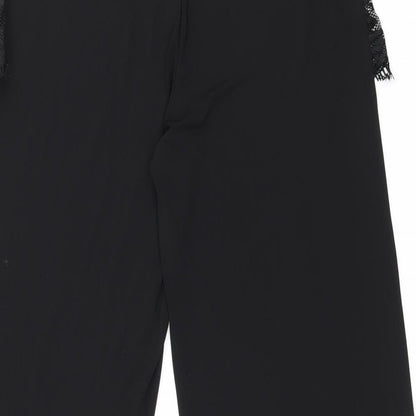 Womens UK Size 8 ASOS Regular Fit  Black Trousers