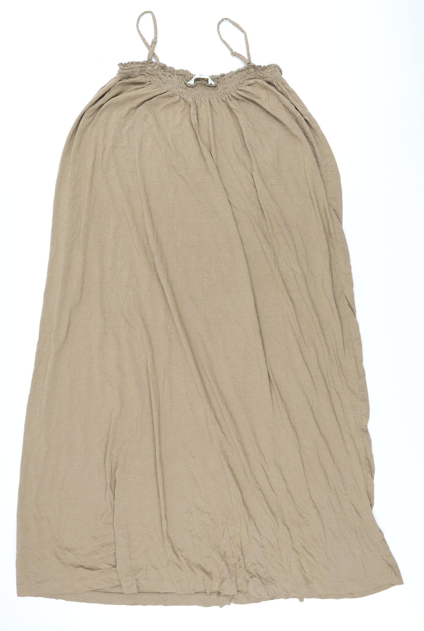 H&M Womens Brown Modal Maxi Size 10 Scoop Neck Pullover