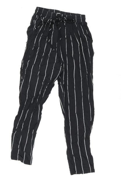 Womens UK Size 6 PRETTYLITTLETHING Regular Fit  Black Trousers