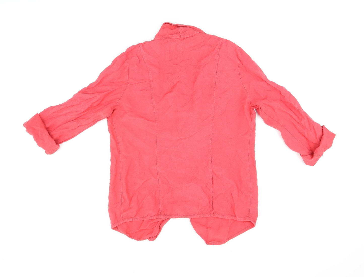 Womens UK Size 10 Monsoon Pink Wrap Blouse