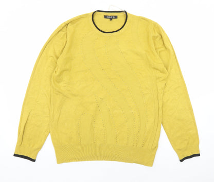 Womens UK Size L Ellie B Yellow Pullover Jumper